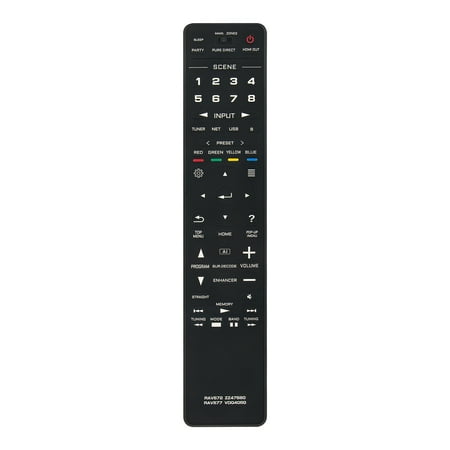 RAV572 ZZ47580 RAV577 VDQ4050 Replaced Remote Control fit for Yamaha AV Receiver RX-A4A RXA4A RX-A1080 RX-A2080 RX-A2A RX-A6A RX-A8A RAV572-ZZ47580 RAV577-VDQ4050 Remote