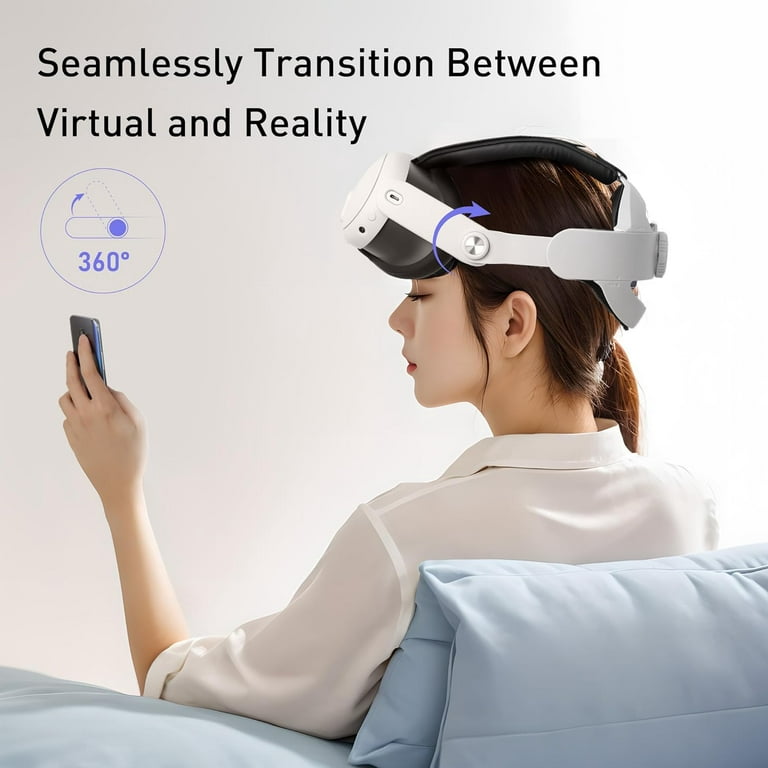 Adjustable Headband Head Strap for Meta Quest 3 VR Headset VR Accessories
