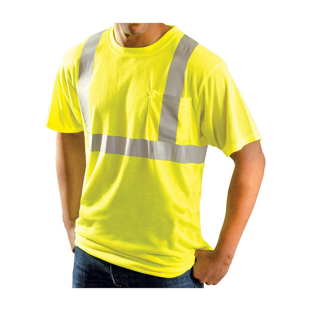 Rugged Blue Class 2 HighVis Wicking Shirt HiViz Yellow 3XL