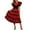 Black, variant on Jane Wardrobe Women's Spanish Flamenco Dress, Polka Dot Ruffle Tiered Midi Dress for Carnival & Stage Performance, 1PC, S-XXXL