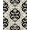 Black And Cream, Pattern 12, variant on Design&I 8'x10' Washable Area Rug Snag-Free Witchy Serpent Tarot Motifs Moody Goth Witch Snake Round Gothic Playful for Dining Room, Large Office, Lounge