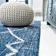 thumbnail image 4 of JONATHAN Y JONATHAN  Y Derya Tribal Diamond Trellis Indoor/Outdoor Area Rug 5 X 8 - Blue/Ivory, 4 of 5