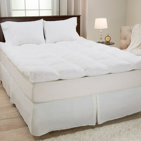 Queen Size 4 in. H Down and Duck Feather Mattress Topper