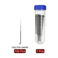 thumbnail image 3 of Uxcell 100Pcs Wool Felt Needle Set 3.15" Long Very Fine Handcraft Felting Needles Kit Tool Accessories Supplies, 3 of 5