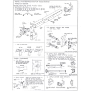 Dynasty Hardware Push Bar Panic Exit Device, 2 Piece