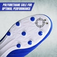 thumbnail image 4 of Vizari Valencia FG Soccer Cleats for Men and Women | Wide Fit Football Shoes with TPU Studs - ROYAL/WHITE, 6.5, 4 of 7