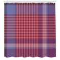 thumbnail image 3 of Ambesonne Checkered Shower Curtain, Retro British Culture, 69"Wx70"L, Purple Lavender Orange, 3 of 3