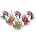 thumbnail image 1 of 20 Pcs Clear Christmas Balls, 40mm, 60m, 80mm, 100mm Christmas Ball Fillable Ornaments, Diy Plastic Fillable Christmas Decorations Tree Balls Baubles, 1 of 4
