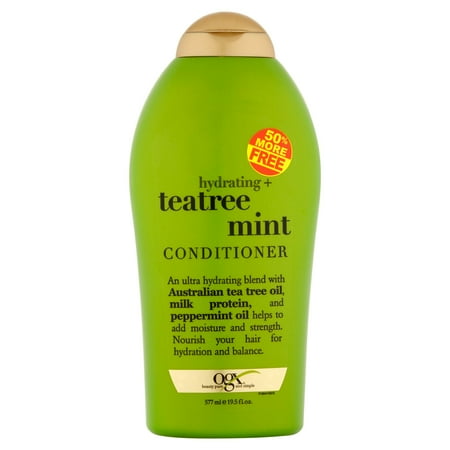 Mint Invigorating Hydrating Conditioner - Ogx Beauty Pure and Simple Hydrating + Teatree Mint Conditioner, 19.5 fl oz