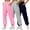 Black, variant on BiZtdJrK 3 Pack Women's Lounge Pants Elastic Waist Solid Sweatpants Athletic Workout Baggy Joggers with Pockets Black S