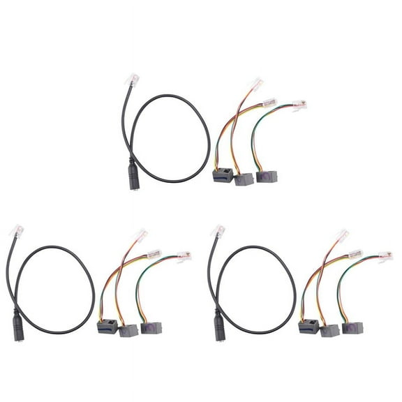9x 4P4C RJ9 Cable,3.5mm Smartphone Headset to RJ9 Adapter Cable,Adapter Cable Converter for IP Phones Telephone