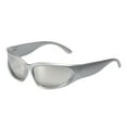 thumbnail image 1 of Wrap Around Sport Sunglasses for Men and Women with Futuristic Shield Design, 1 of 3