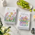 thumbnail image 3 of Sm:)e Bloom Sping Tulips Kitchen Towels Set of 2, 18x26 Inch, 3 of 6