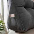 thumbnail image 4 of 47'' Wedge Triangle Pillow Bedside Pillow,Bed Headrest Backrest Sofa Pillow Cushion for Upright Reading & Watching TV, Lumbar and Back Support Pillow for Living Room bedroom office Student Dorm, 4 of 8