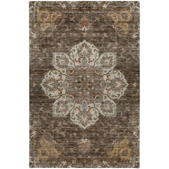 Dalyn Silk Road Area Rug SR6-Chocolate SR6CH5X8 Chocolate, 5' x 7'6"