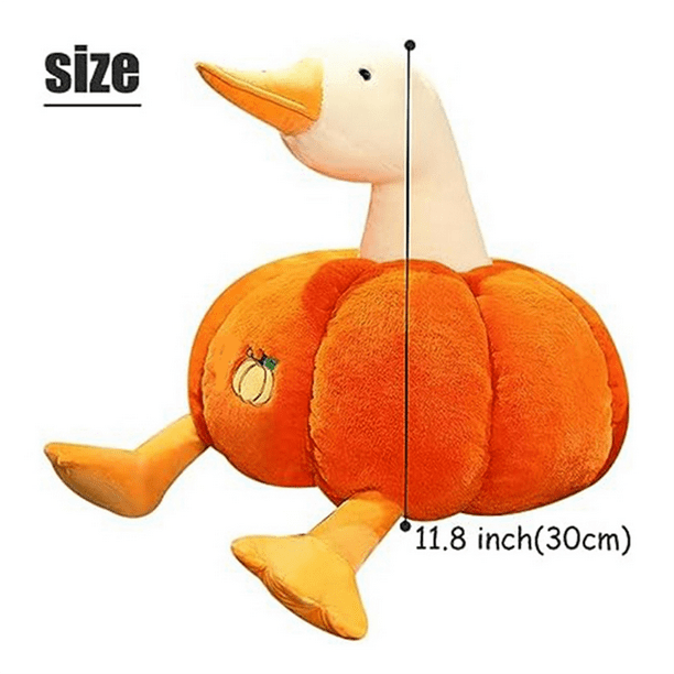Stuffed Pumpkin Fluffy Duck Pumpkin Plush Toy Halloween
