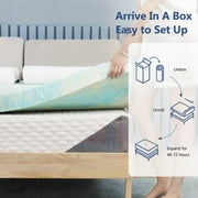 Beddle 2 inches Memory Foam Mattress Topper,Queen Size,CertiPUR-US Certified