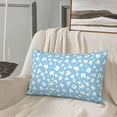 thumbnail image 5 of Uemuo Blue Popcorn Print Throw Pillow Case – Cozy & Soft Cushion Cover, Hypoallergenic Pillow Case for Sleeping, Perfect for Women with Envelope Closure-14"x20", 5 of 6