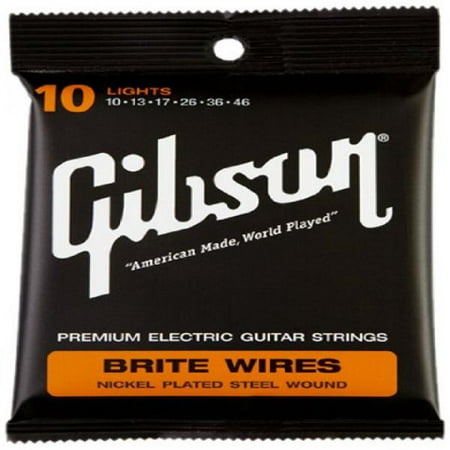 gibson brite wires electric guitar strings, light (Best Gibson Guitar For The Money)