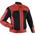 thumbnail image 1 of WD Motorsports Miami Mesh Motorcycle Jacket for Adventure Riding - Lightweight with Reflective Panels - Best Biker Textile Jacket - CE Armored (Red, Medium), 1 of 4