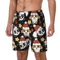 thumbnail image 2 of Daiia Cute Dog Panda Mens Swim Trunks Swim Shorts Quick Dry Swim Shorts with Mesh Lining Pockets-Small, 2 of 9