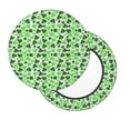 thumbnail image 2 of Lsque Happy St. Patrick's Day Pattern Round Bar chair cushion covers Velvet Fabric Premium Comfort Protects from Scratches and Stains for 14-17 Inch Chair-12 inch, 2 of 7