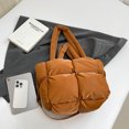 thumbnail image 3 of Satchel Purse Bag Puffer para Mujeres Correa Acolchada Ajustable Purso Hinchado El Gym Viajes, 3 of 9