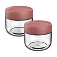 thumbnail image 2 of Leakproof Glass Storage Jars, Reusable Overnight Oats Containers with Lids, Stackable Pantry Organizers for Snacks Cereal Salad Dressing, 2 of 9