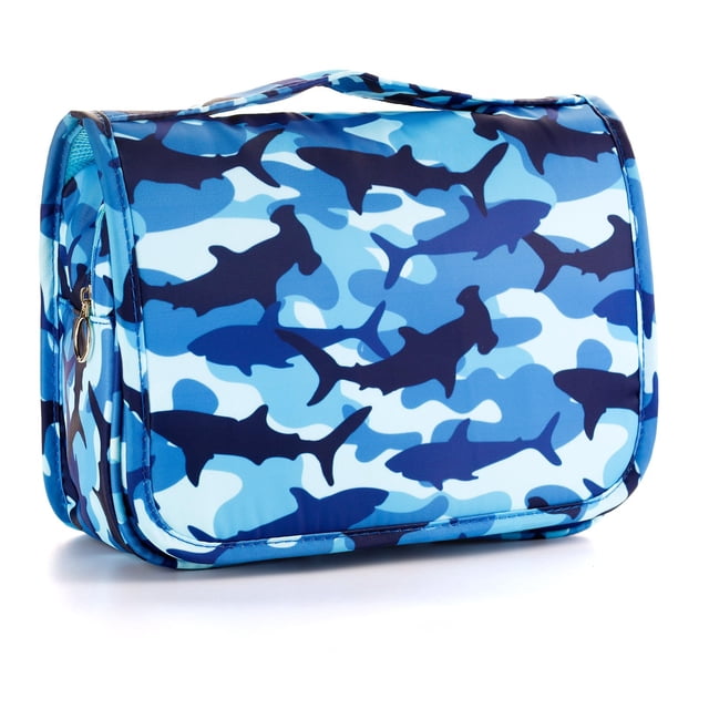 Neceser colgante Vipdeal Kids para niños, impermeable, con forma de tiburón