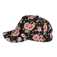 thumbnail image 5 of Naloa Original Classic Low Profile Hat Men Women Baseball Cap Dad Hat Adjustable Unconstructed Rose Flowers Print Cap, 5 of 9