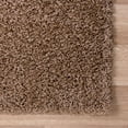 thumbnail image 6 of Rugs.com Solid Shag Collection Rug – 5' x 8' Sandy Brown Shag Rug Perfect For Bedrooms, Dining Rooms, Living Rooms, 6 of 9