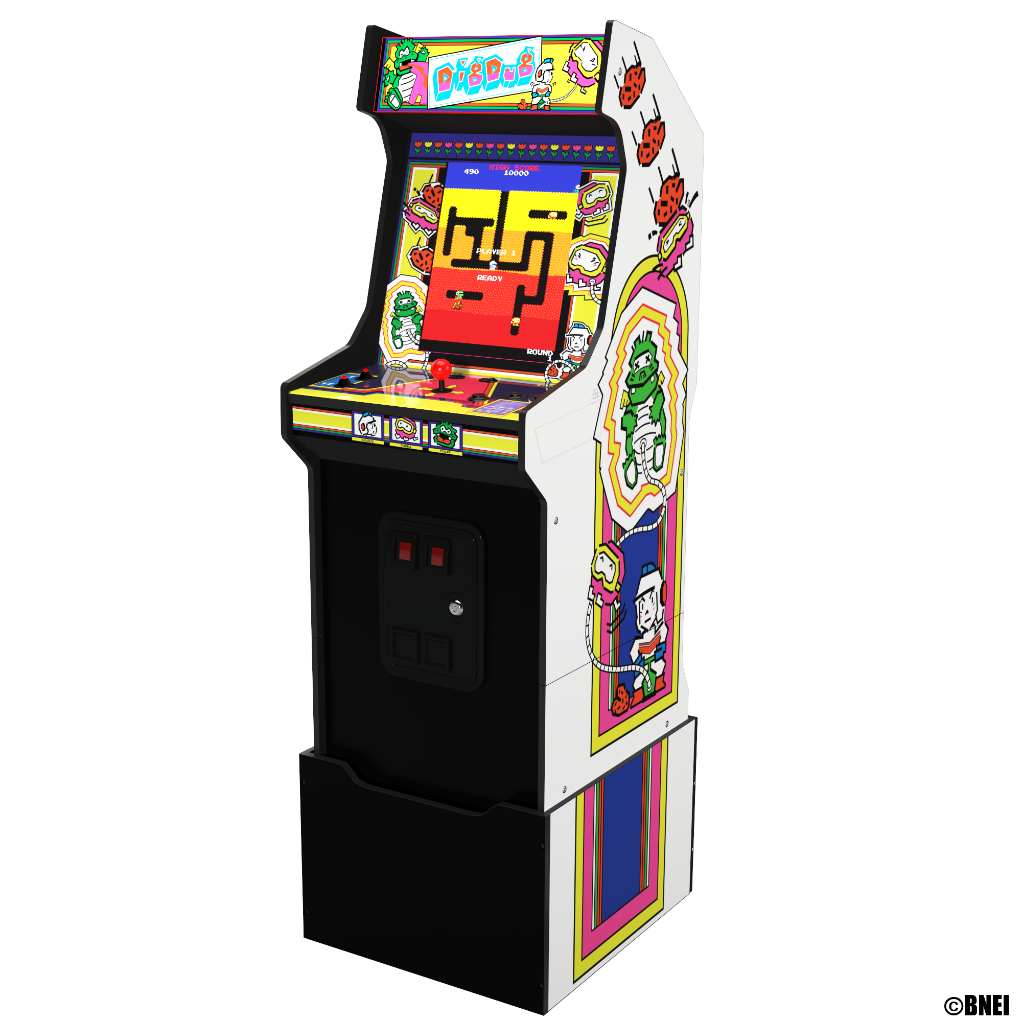 Arcade1Up Dig Dug Bandai Namco Legacy Edition Arcade with Riser and Light-Up Marquee - image 2 of 7