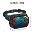 thumbnail image 4 of Easygdp Colorful Flower Bird Fanny Packs para Mujeres y Hombres, Bolsa de Cinturón, Bolsos de Cruz para Trabajo/Correr/Senderismo, 4 of 9