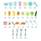thumbnail image 4 of Fregadero de cocina liwang con accesorios de vajilla de juguete color brillante para niños, 4 of 4