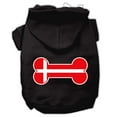 thumbnail image 3 of Pet, Dog  Cat Hoodie Screen Printed, "Bone Shaped Denmark Flag", 3 of 10
