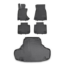 OMAC Premium Floor Mats & Cargo Liners for Lexus ES 350 2013-2018 TPE Black