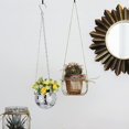 thumbnail image 1 of Maceta colgante con bola de espejo para plantas de interior, cesta moderna para plantas de ventana para pared interior (1 pieza, plata) ShuxiuWang 8390611102104, 1 of 1