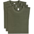 thumbnail image 6 of Access Men's Heavyweight Short Sleeve Cotton Crew Neck T-Shirt (Pack of 3) (Olive, 5X-Large) AT35, 6 of 9
