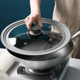 thumbnail image 3 of Langgg Rust-proof Pot Lid Handle And Sealing Good Sealing Kitchen Pot Coverl Food Lids red 26-28-30, 3 of 6