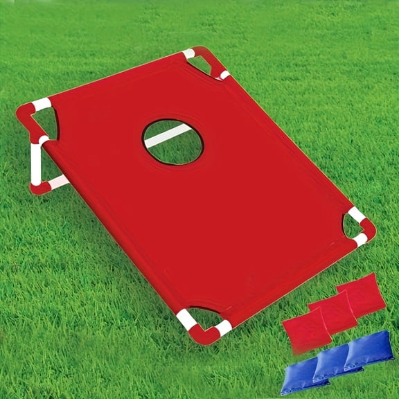 ​FANRUINA Cornhole Game Set For Outdoor 24x21 Inch Foldable Bean Bag Toss Game With 6 Bags​