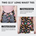 thumbnail image 6 of Pioneer Flower Floral Print Pattern Apron for Women and Men, Cotton Linen Waterproof with Pockets, Adjustable, 33x27 Inch for Kitchen, Gardening, BBQ, Salon, 6 of 6