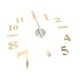 thumbnail image 4 of Reloj de pared moderno Jadeshay Acrílico 3D DIY grande color dorado y azul, 4 of 8