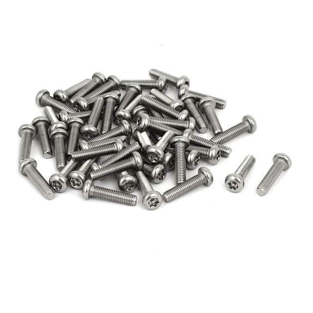 Unique Bargains Vis de Machine pour Tête de Poêle de Sécurité Torx en Acier Inoxydable 304 M5 x 20 mm 50 Pcs
