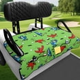 thumbnail image 4 of chaqlin Golf Cart Seat Covers 4 Pockets Warp Knitted Terry Cloth, Compatible with Sports Summer, for Club Golf Cart Rear Seat 2 Passenger, Bird Golf, 4 of 8