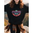 thumbnail image 2 of Positive Vibes Motivational Hoodie for Men Women, Inspirational Pullover Hooded Sweatshirt, Cozy Cotton Poly Blend, Positive Casual Outfit, 2 of 5
