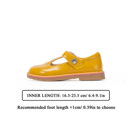 

TARANIS Girls Loafer Shoes Casual Slip On Outdoor Round Toe Oxford Dress Shoes Princess Uniforms School Shoes For Toddler Children Kids Spring And Summer