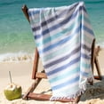 thumbnail image 3 of Arkwright Sandfree Turkish Beach Towel - Sand Resistant Cotton Pool Towel - 35 x 75 in. - Cool, 3 of 8