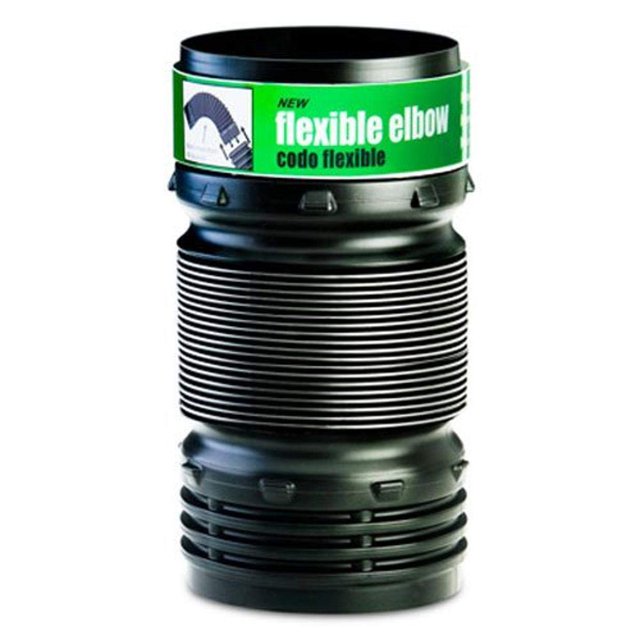 Adaptador de tubo Elbow Flex-Drain 57010, 21 pulgadas, ampliable