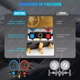 thumbnail image 3 of Kit de Juego Manometros Refrigeracion más robusto y duradero] Este juego de medidores está hecho con un cuerpo de aluminio Con interfaz ciega,duradero y cuenta, 3 of 4