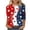 Z14-White, variant on MuXiKeJi Clothes 250th Anniversary USA Shirt Women America 250 Shirt 3/4 Sleeve Patriotic Flag Eagle Print Tops 1776-2026 Tshirt Gifts